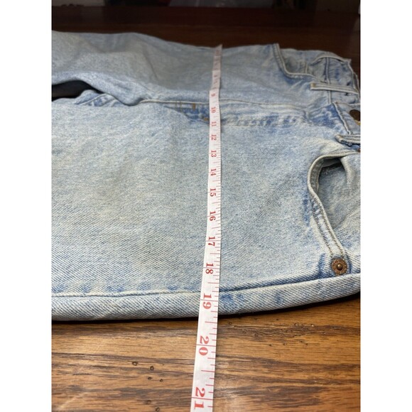 VTG Levis Jeans Mens 550 34x32  Light Wash Relaxed Fit Upside Down Orange Tag - Picture 6 of 14